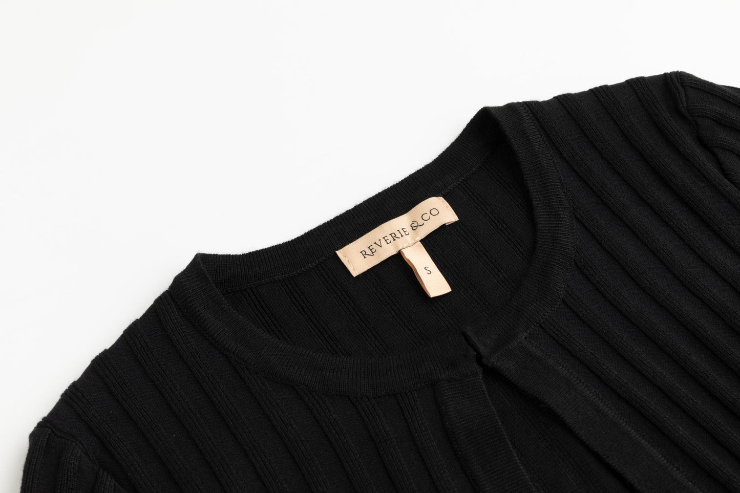 Ribbed Shrug - Black