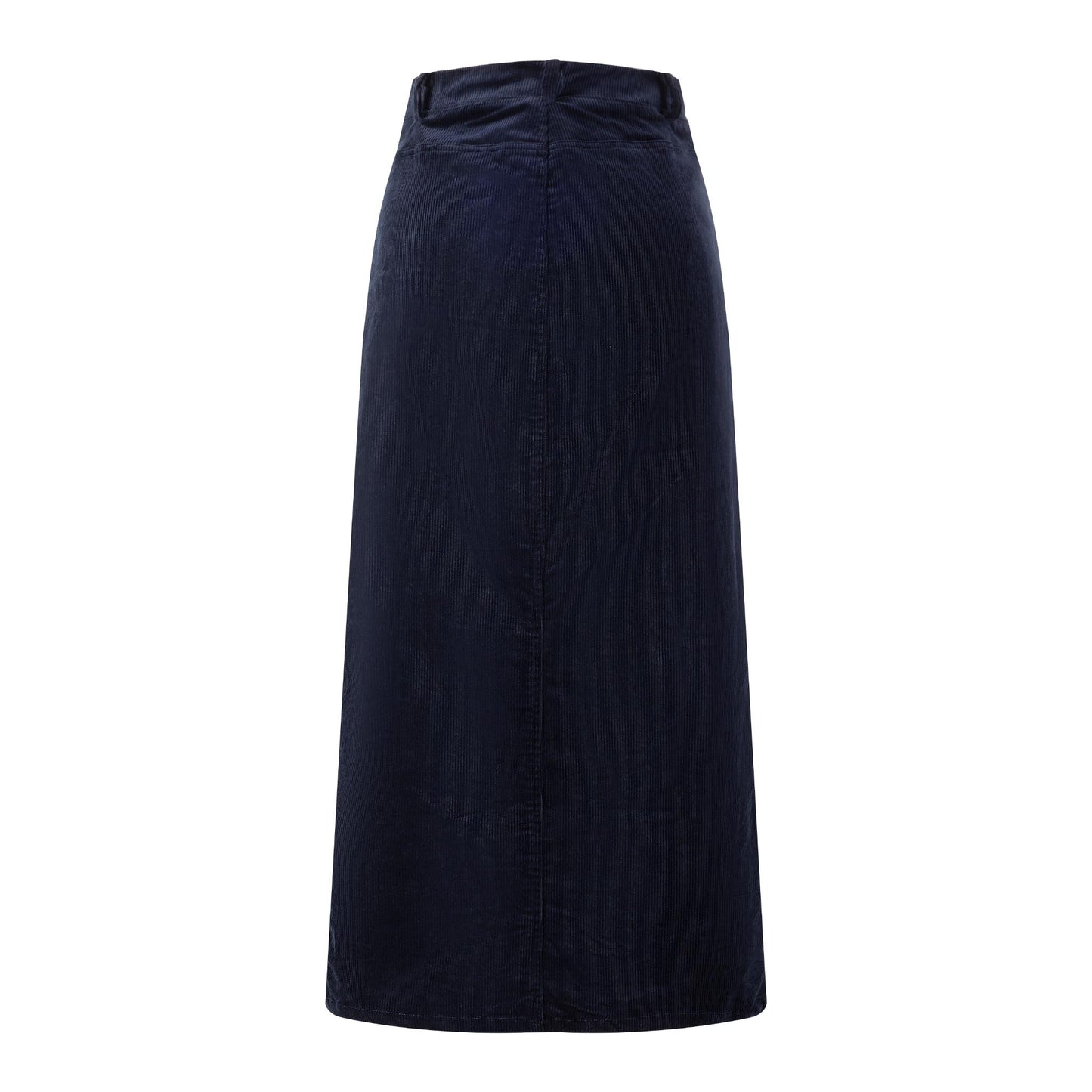 Corduroy Straight Skirt - Navy