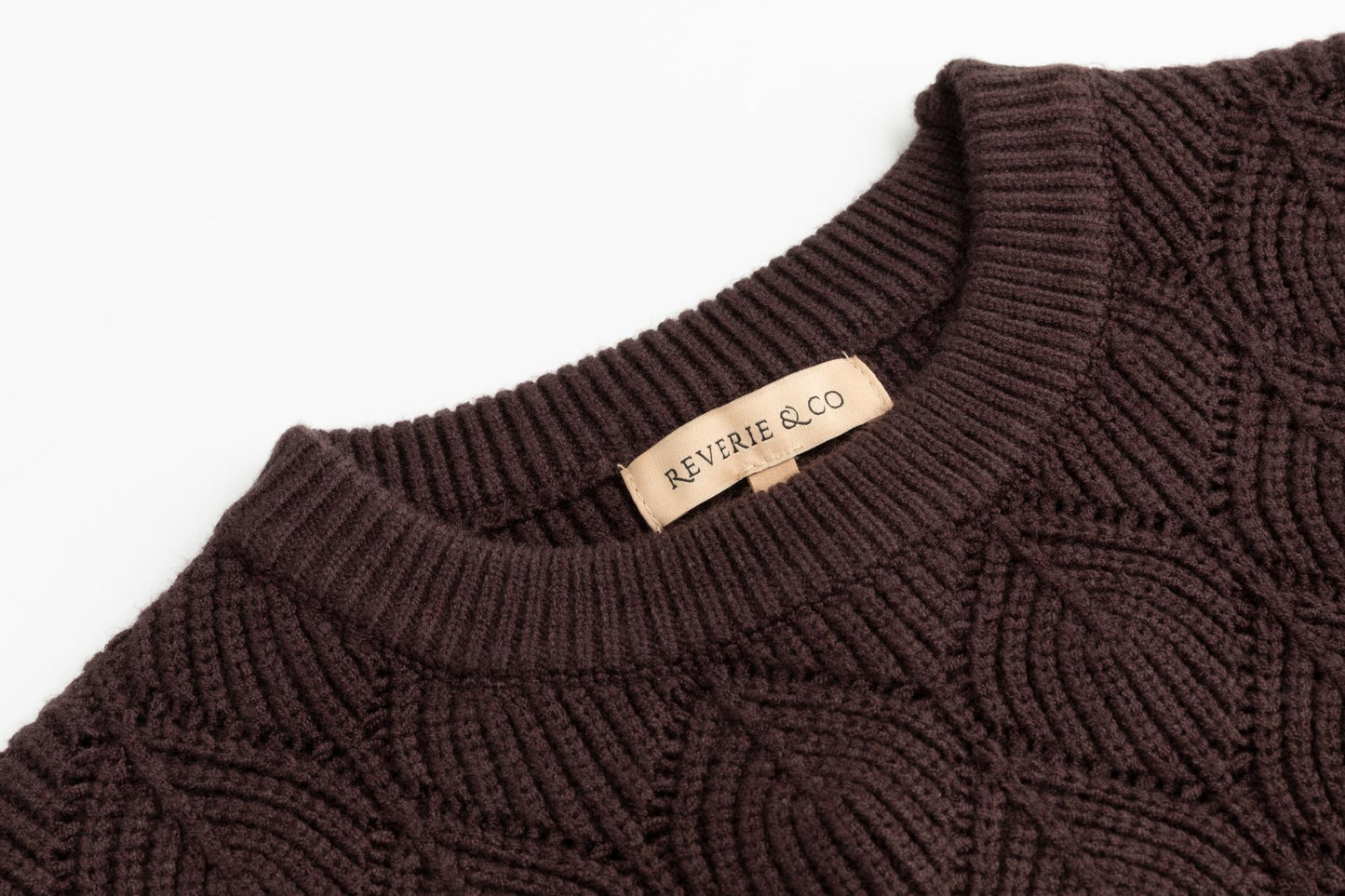 Crochet Sweater - Brown