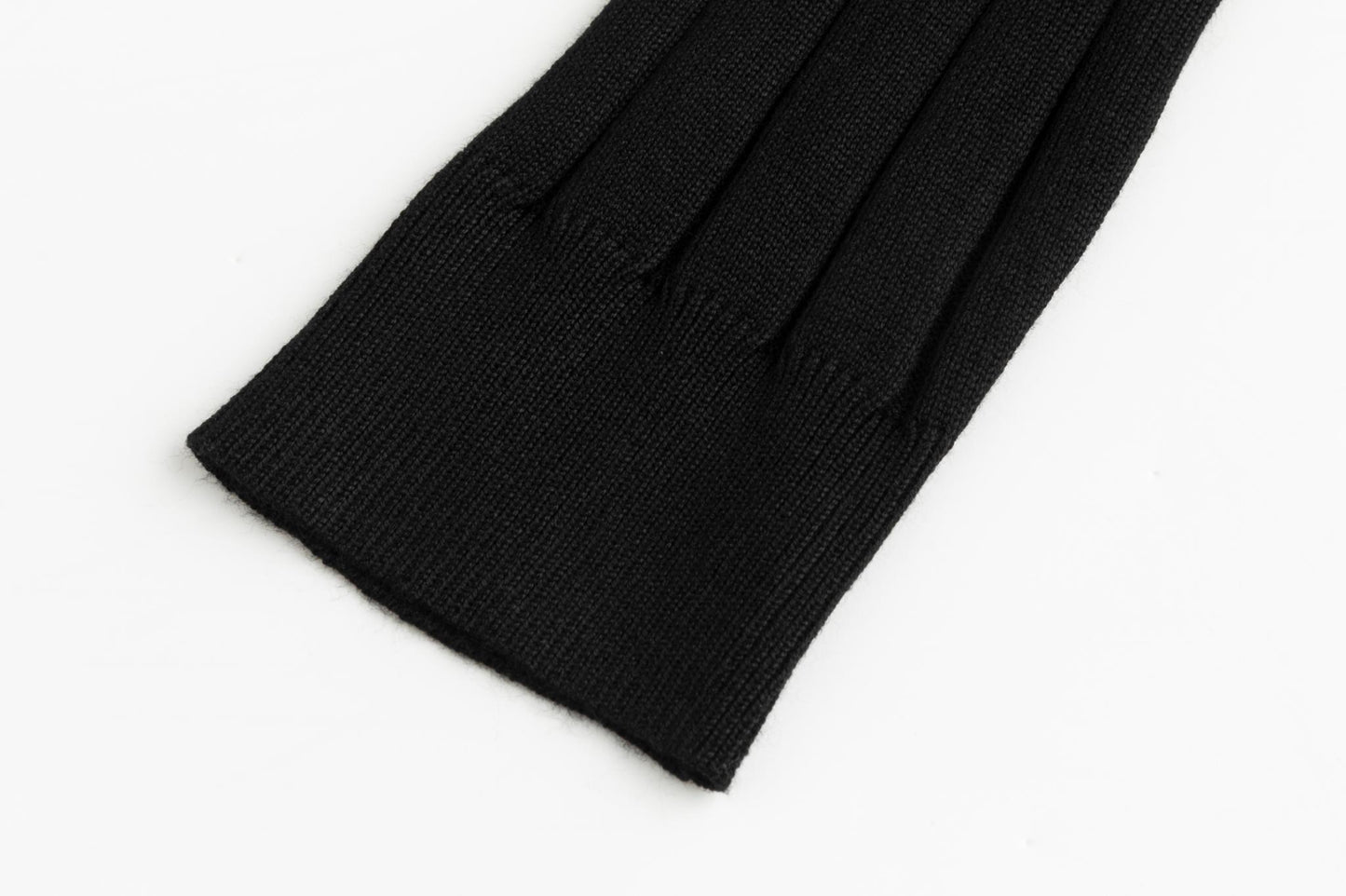 Wide Ribbed Knit Sweater - Black