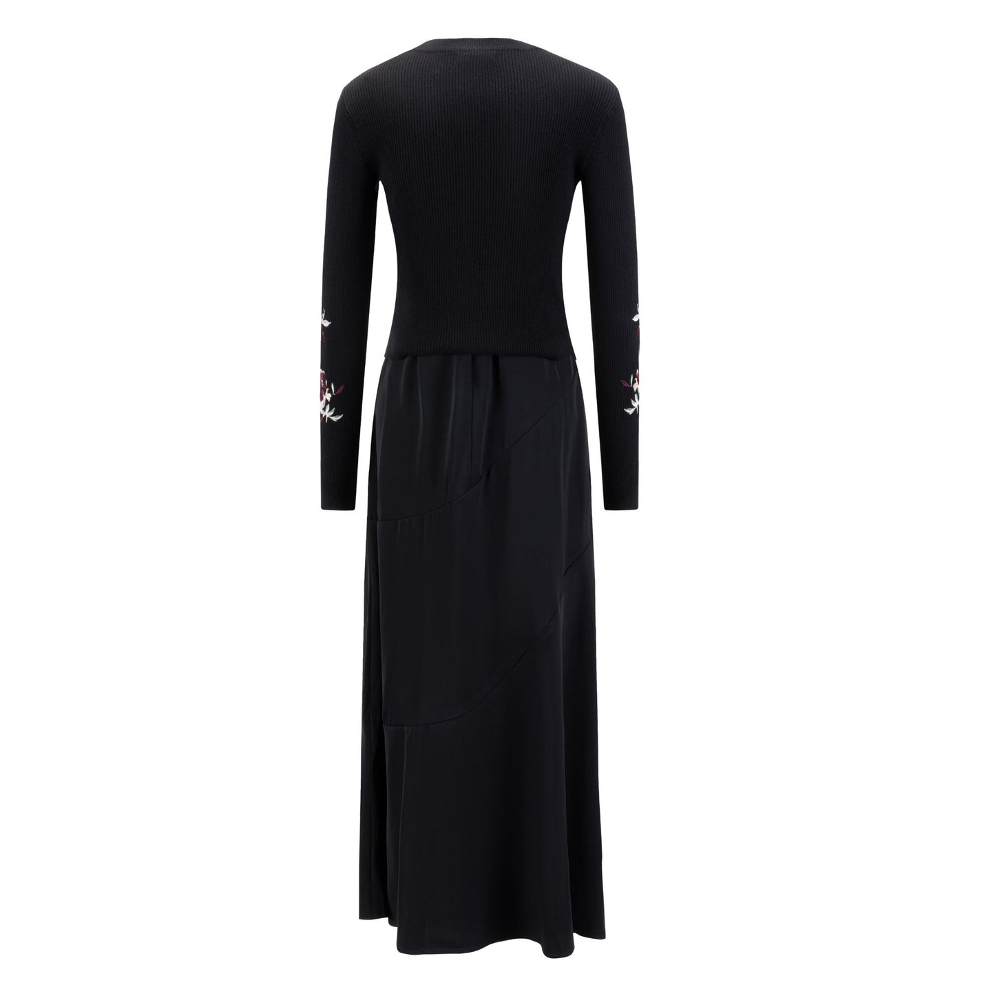 Black Silk Overlay Dress