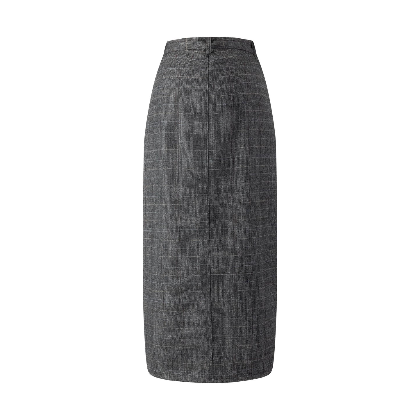 Heather Grey Checkered Skirt