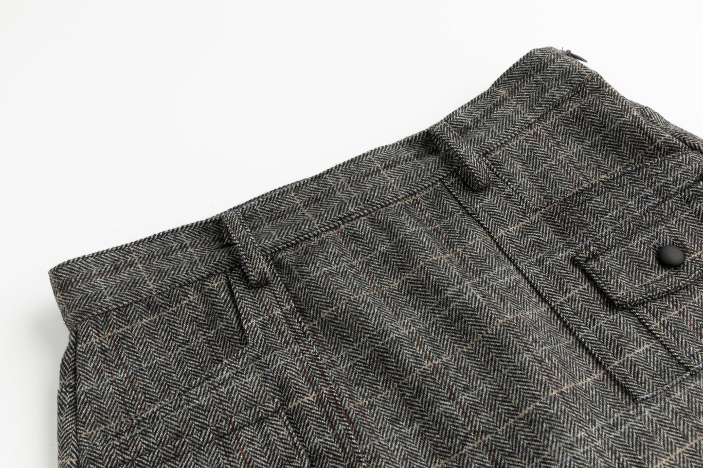 Heather Grey Checkered Skirt