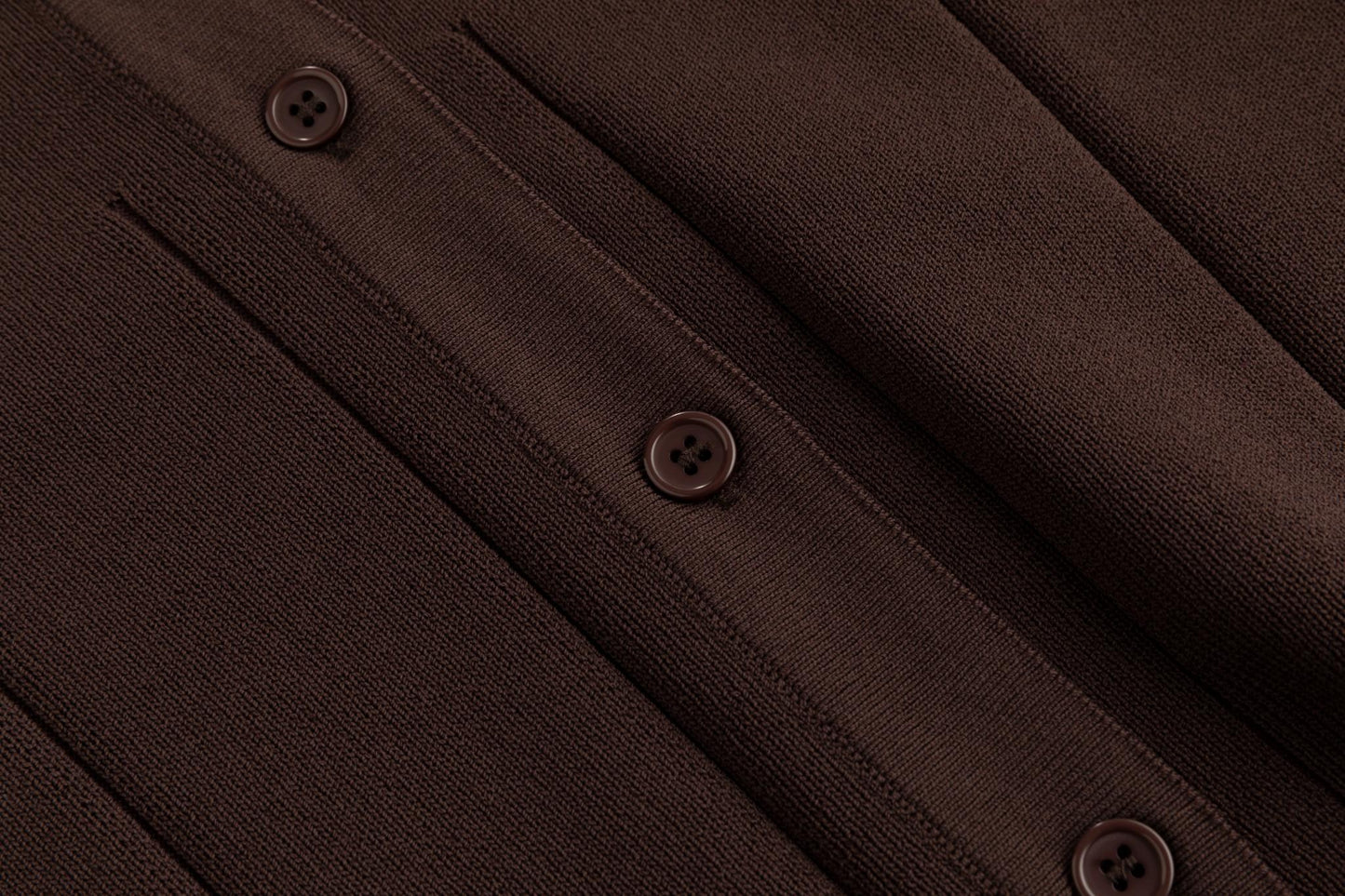 Chocolate Brown Seem Cardigan