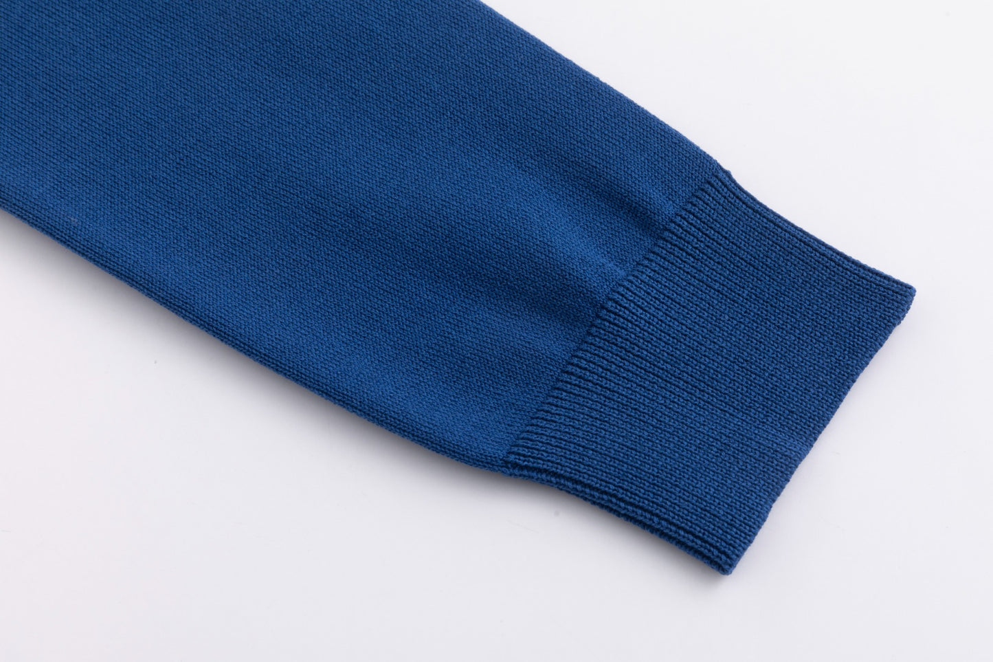 Blue And Green Printed Layered Jumper With Royal Blue Knit Cardigan