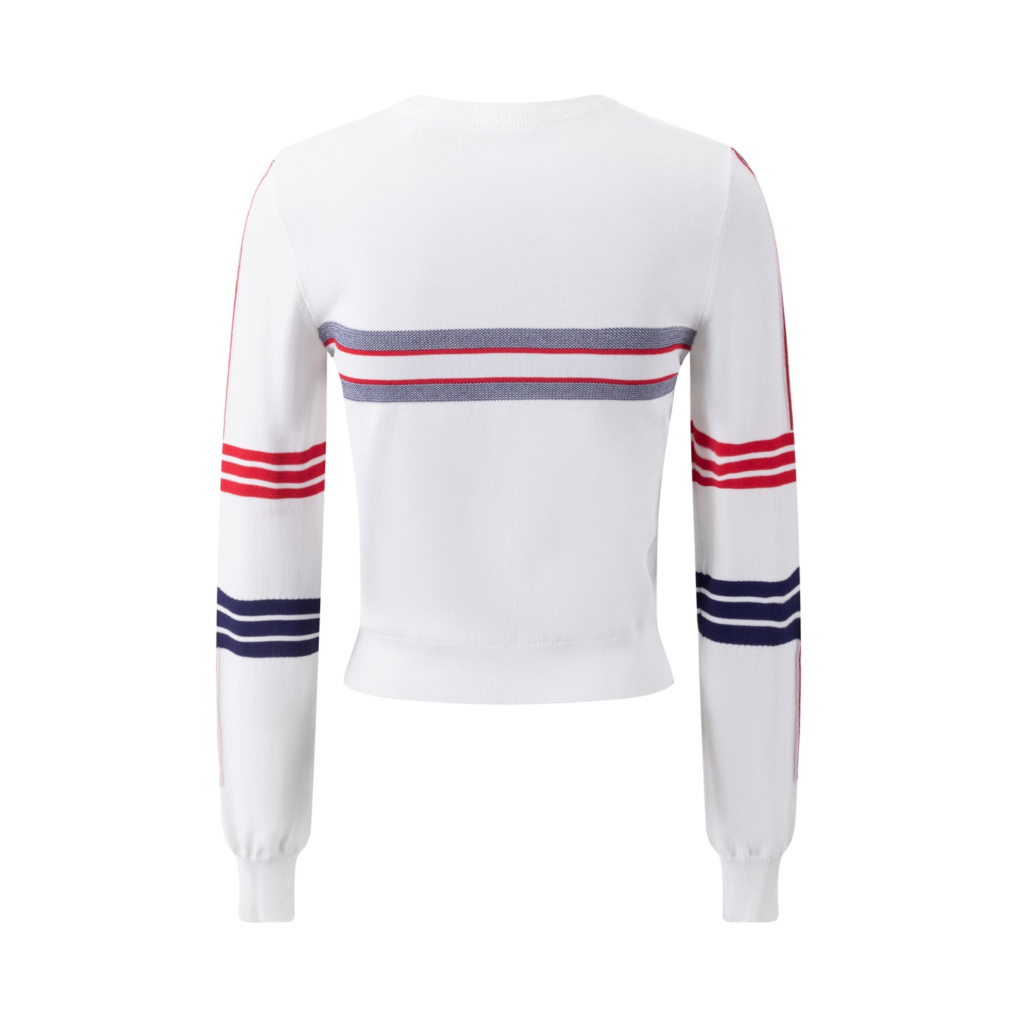 Red And Navy Eiffel Tower Knit Top