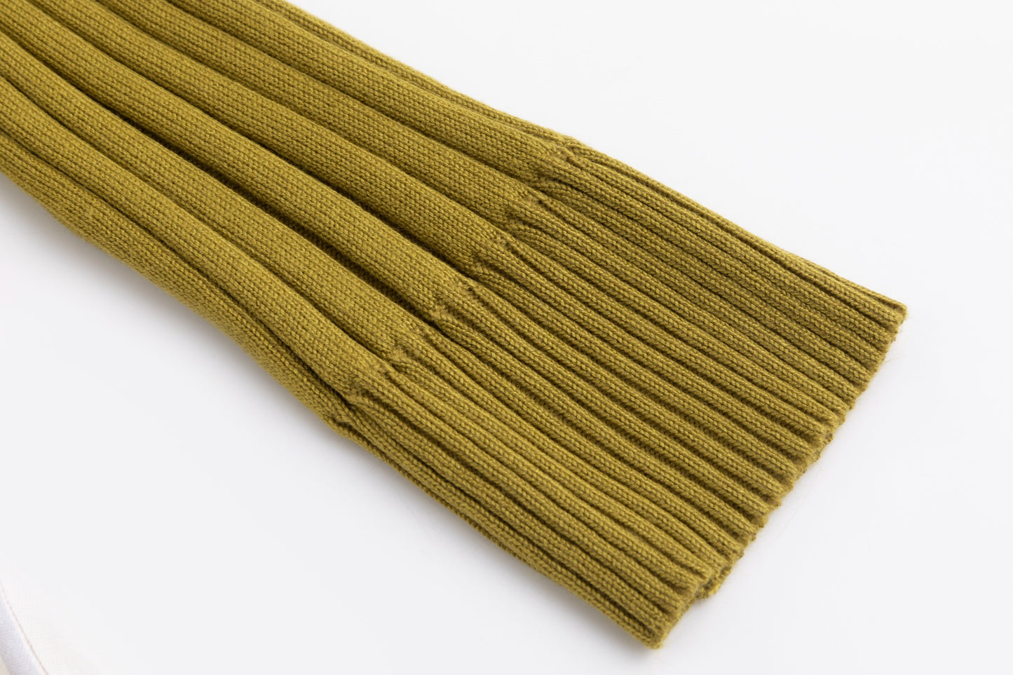 White And Olive Blossom Dress With Olive Cardigan