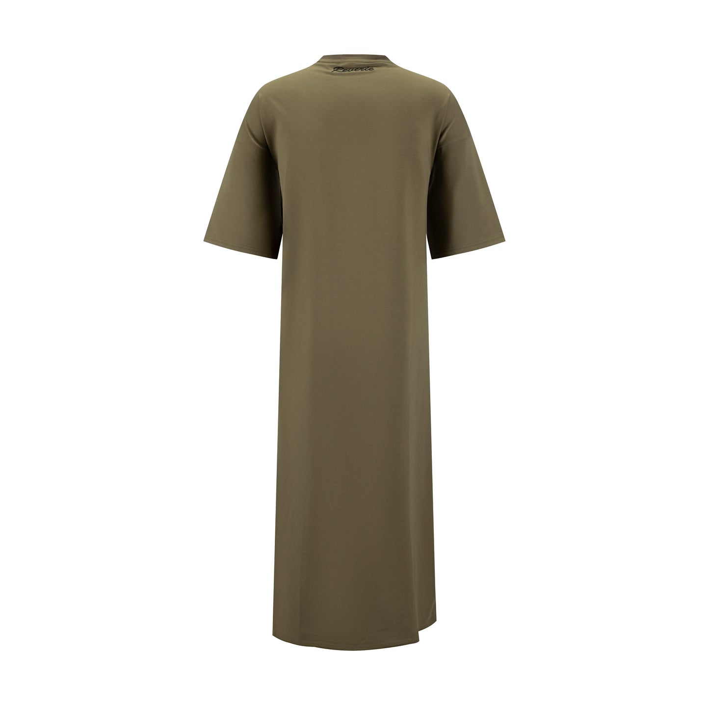 Graphic Box Tee Dress - Green Moss