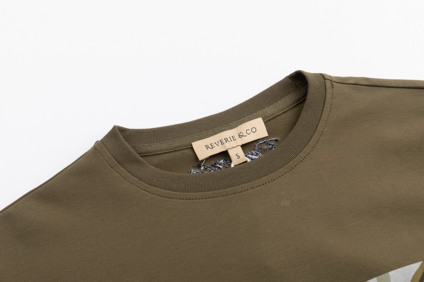 Graphic Box Tee Dress - Green Moss