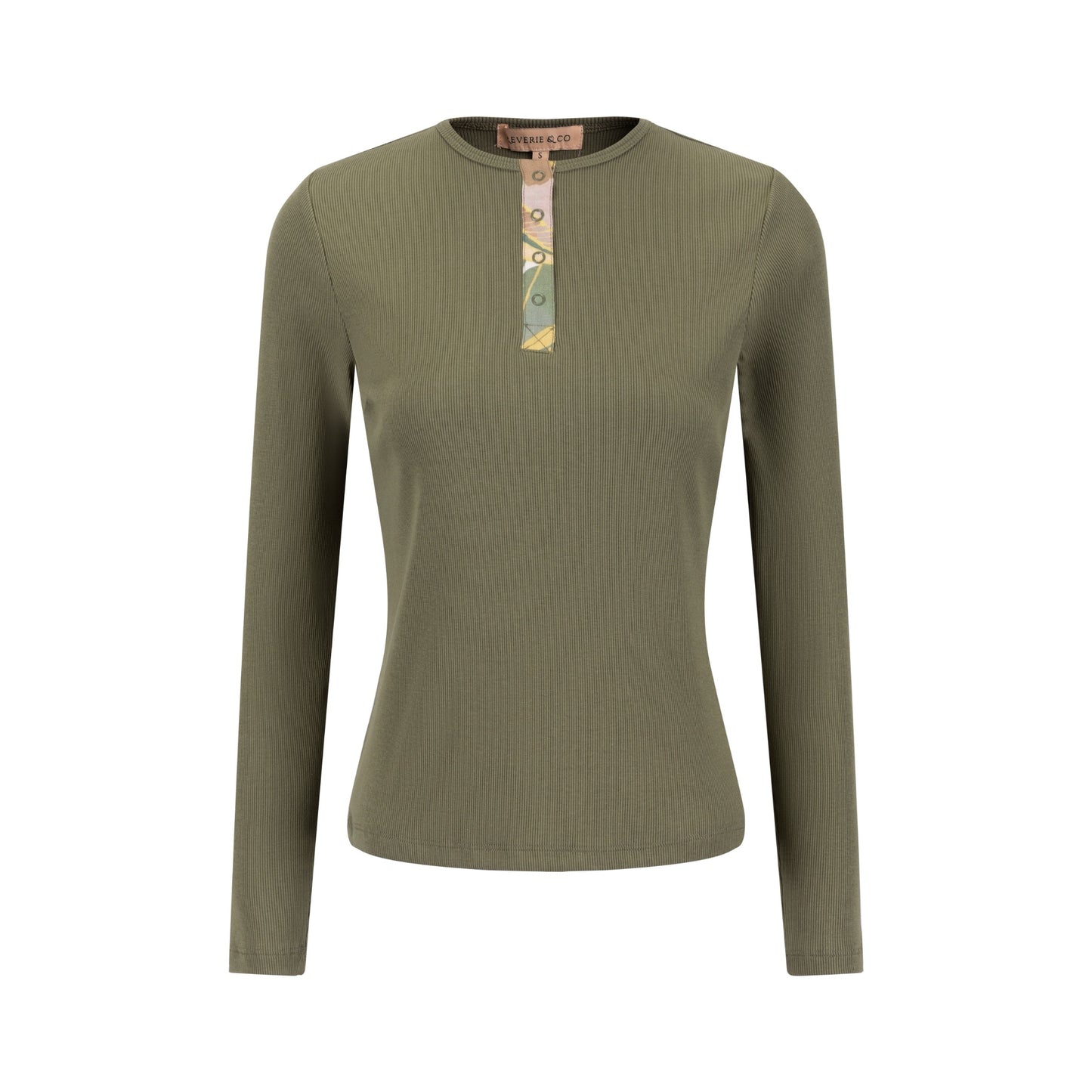 Elbow Patch T Shirt - Green Moss