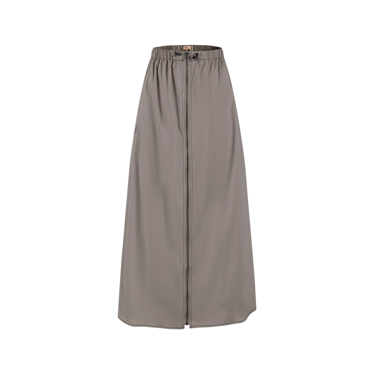 Middle Zipper Skirt- Greystone
