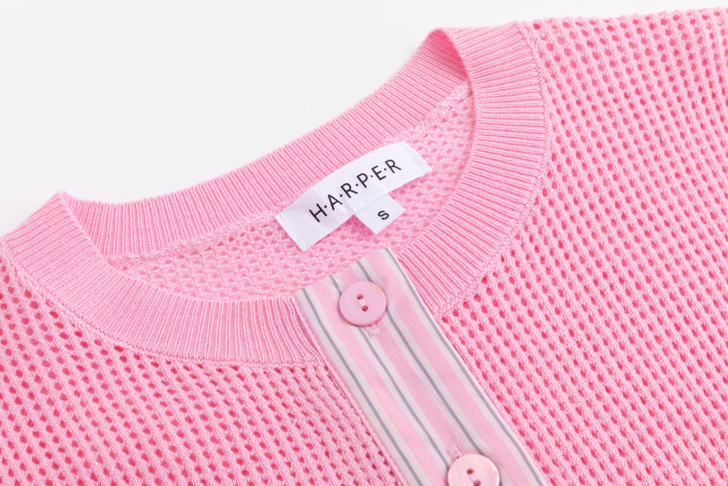 Pink Box Knit Cardigan