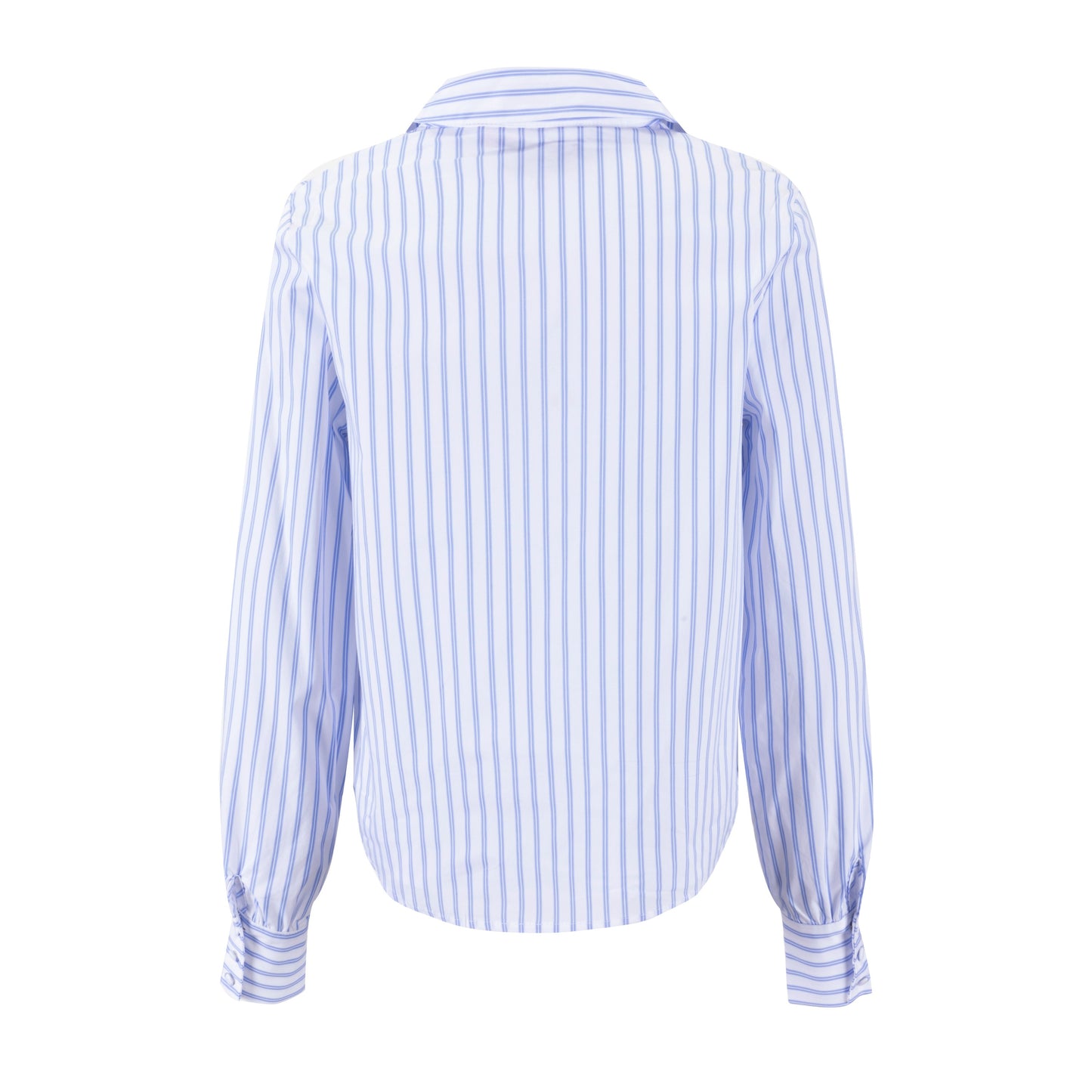 Navy And White Striped Blouse - WS61166T-A