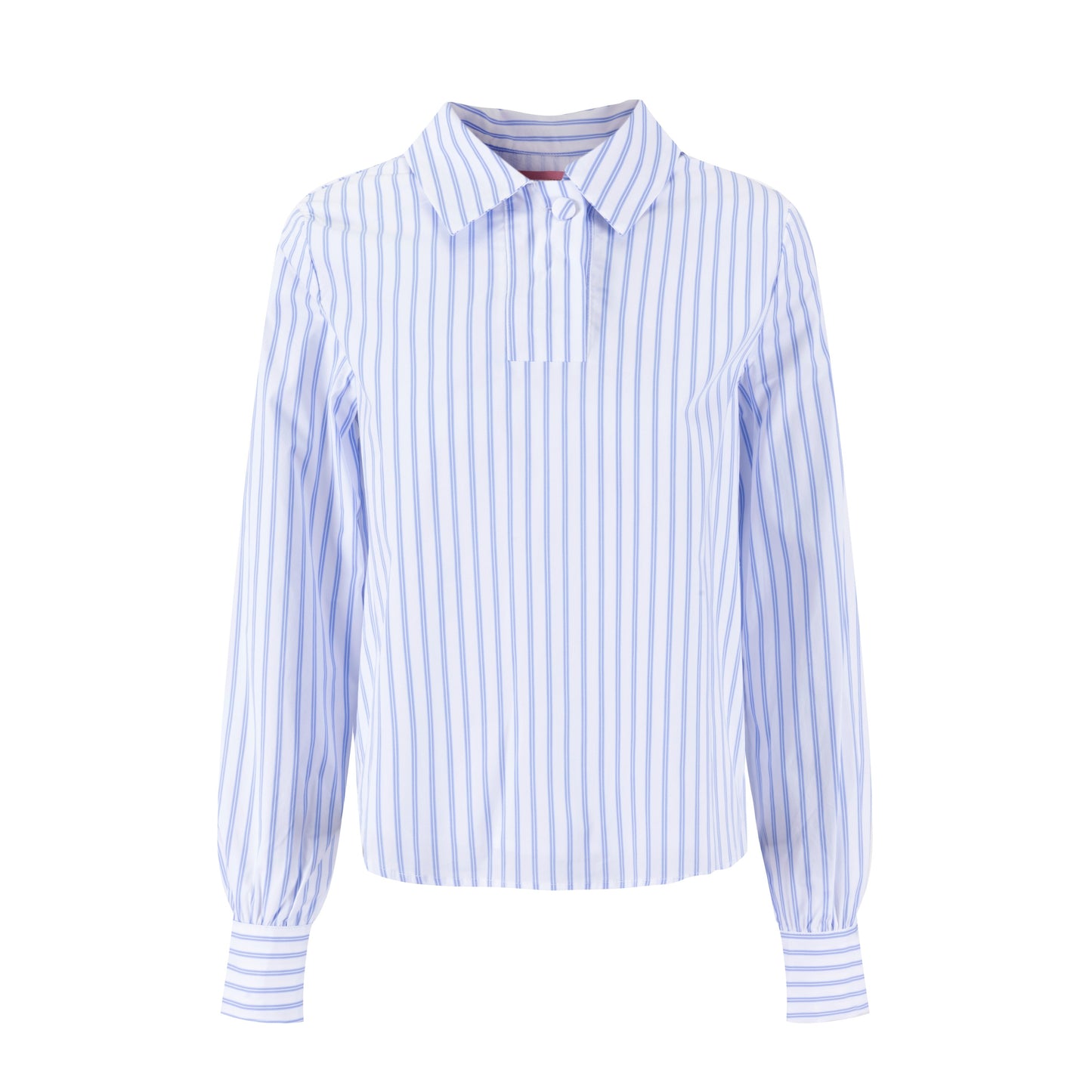 Navy And White Striped Blouse - WS61166T-A