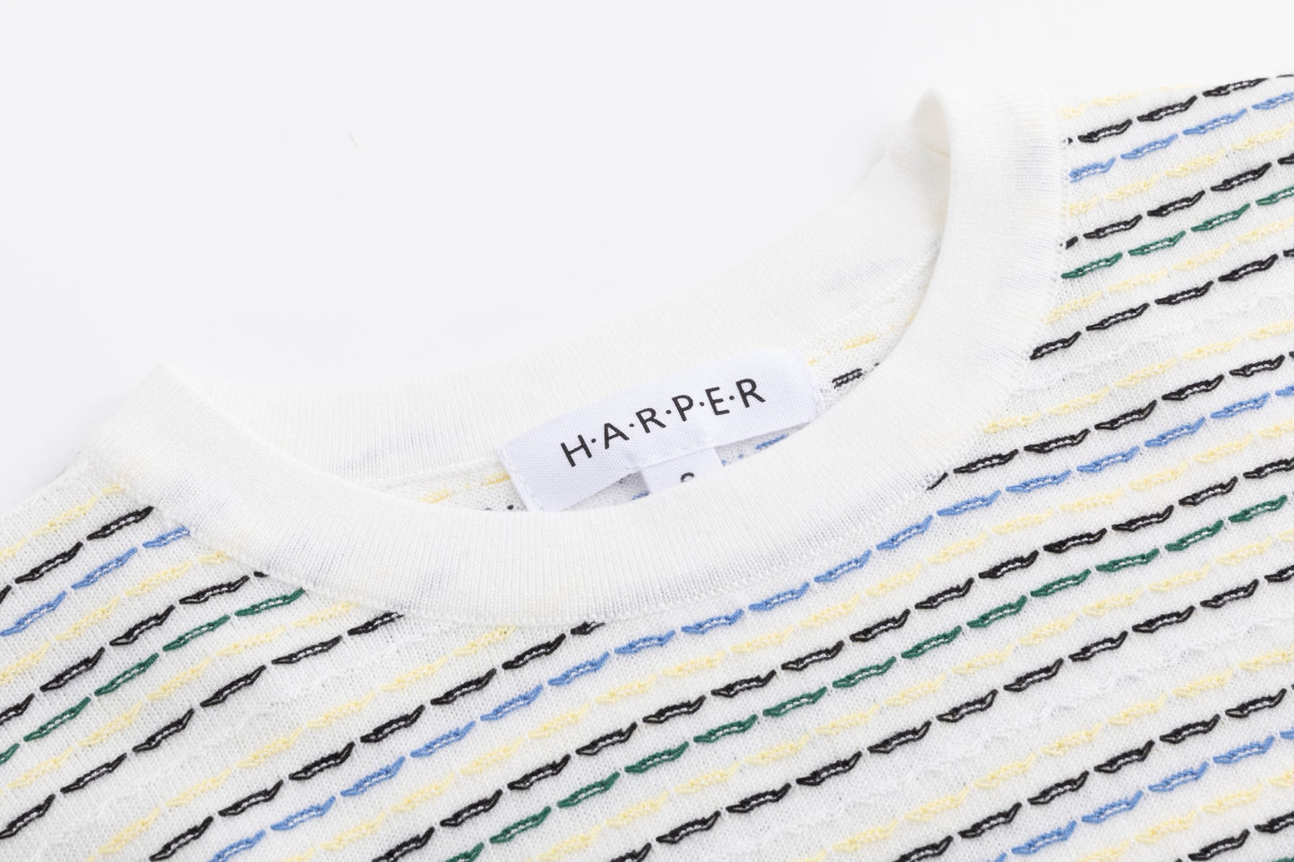 Multi Color Stitched Stripped Sweater