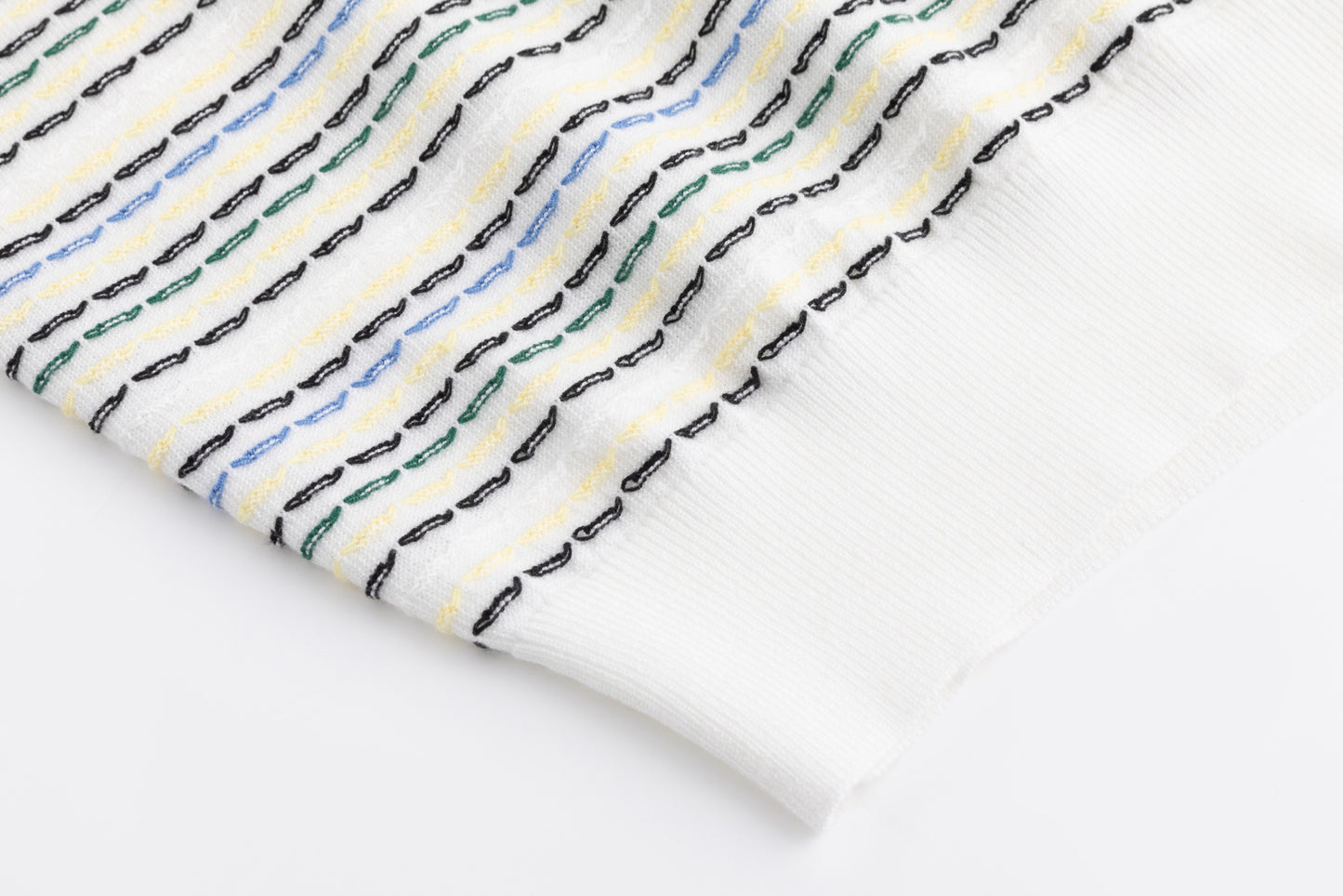 Multi Color Stitched Stripped Sweater
