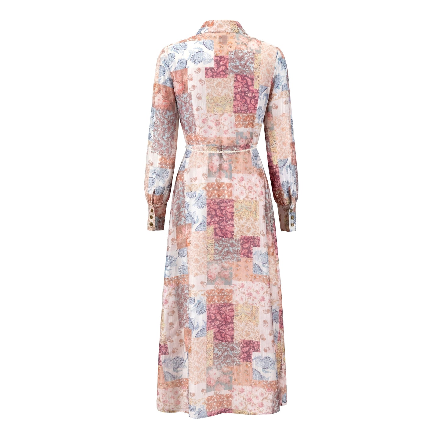 Floral Patchwork Printed Dress