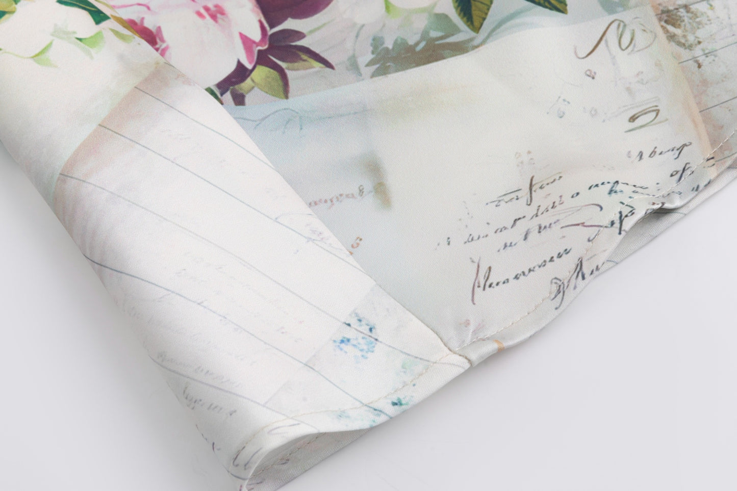 Patchwork Silk Belted Skirt