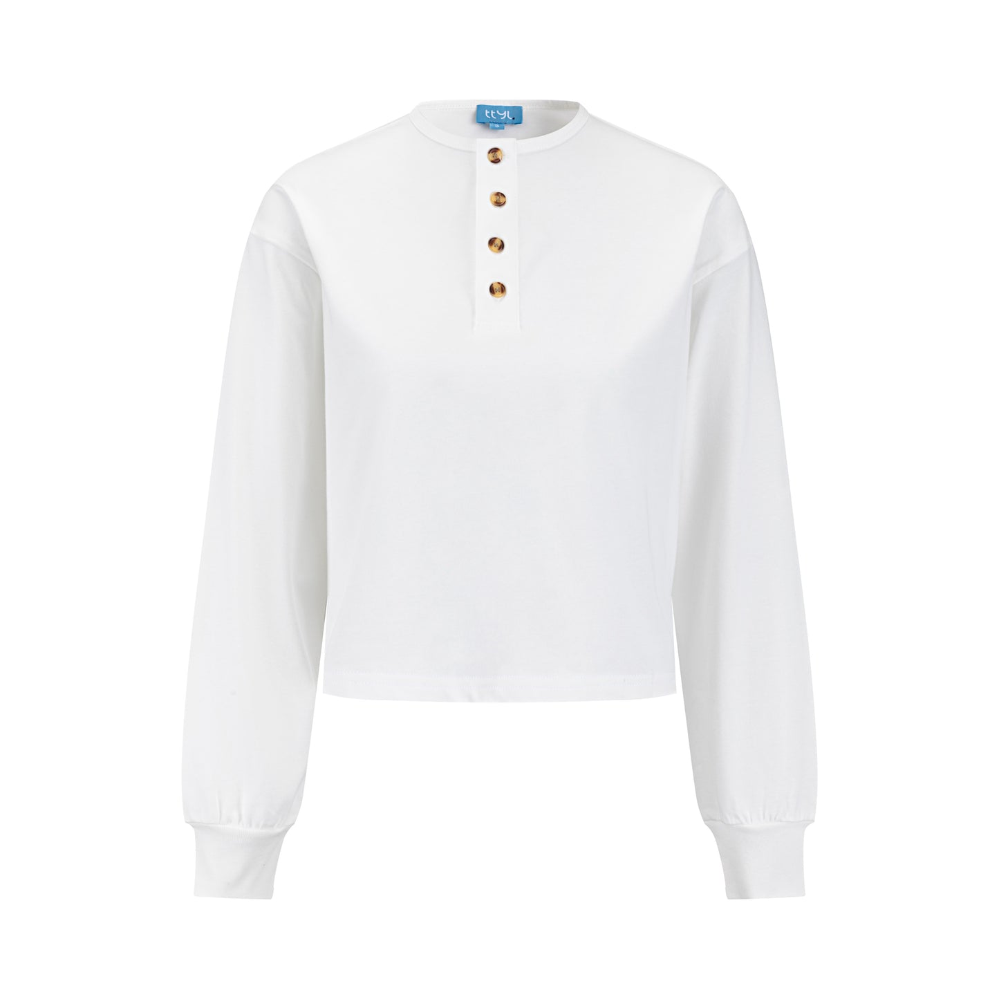 Basic Placket Dolman - White