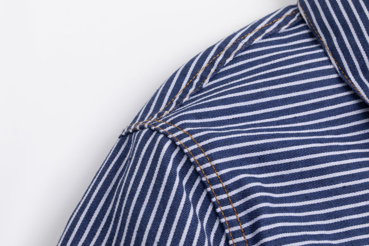 Navy And White Pinstriped Dress