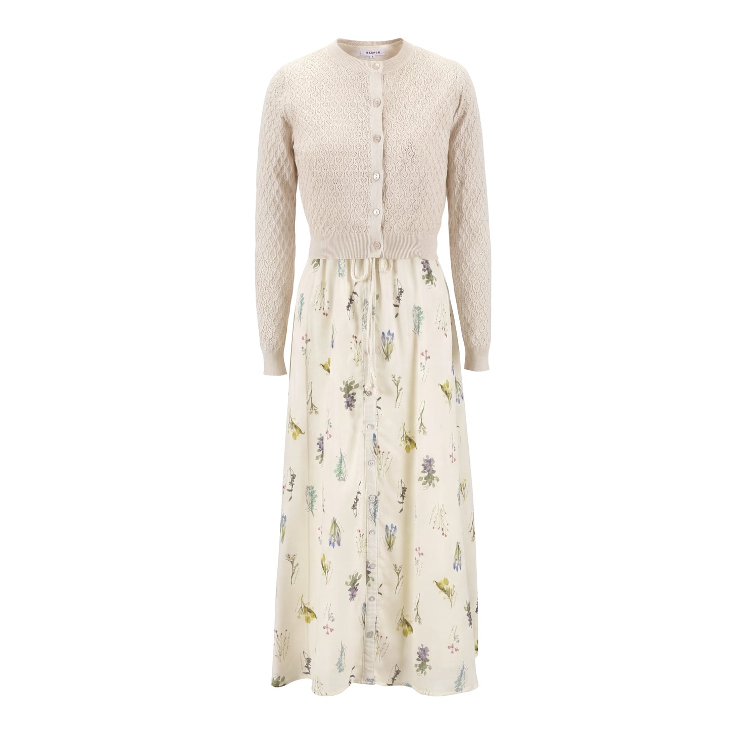 Flower Cluster Overlay Dress