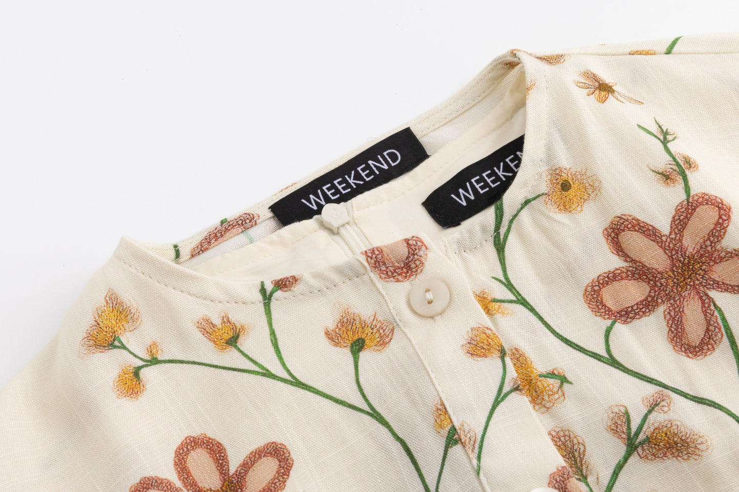 Vintage Floral Overlay Blouse Jumper