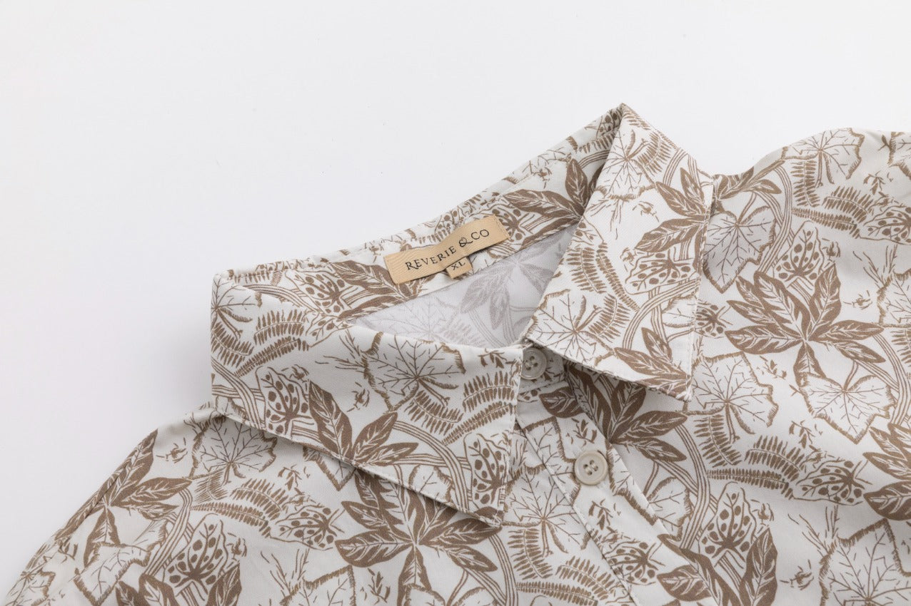 Hawaiian Blouse - Fawn