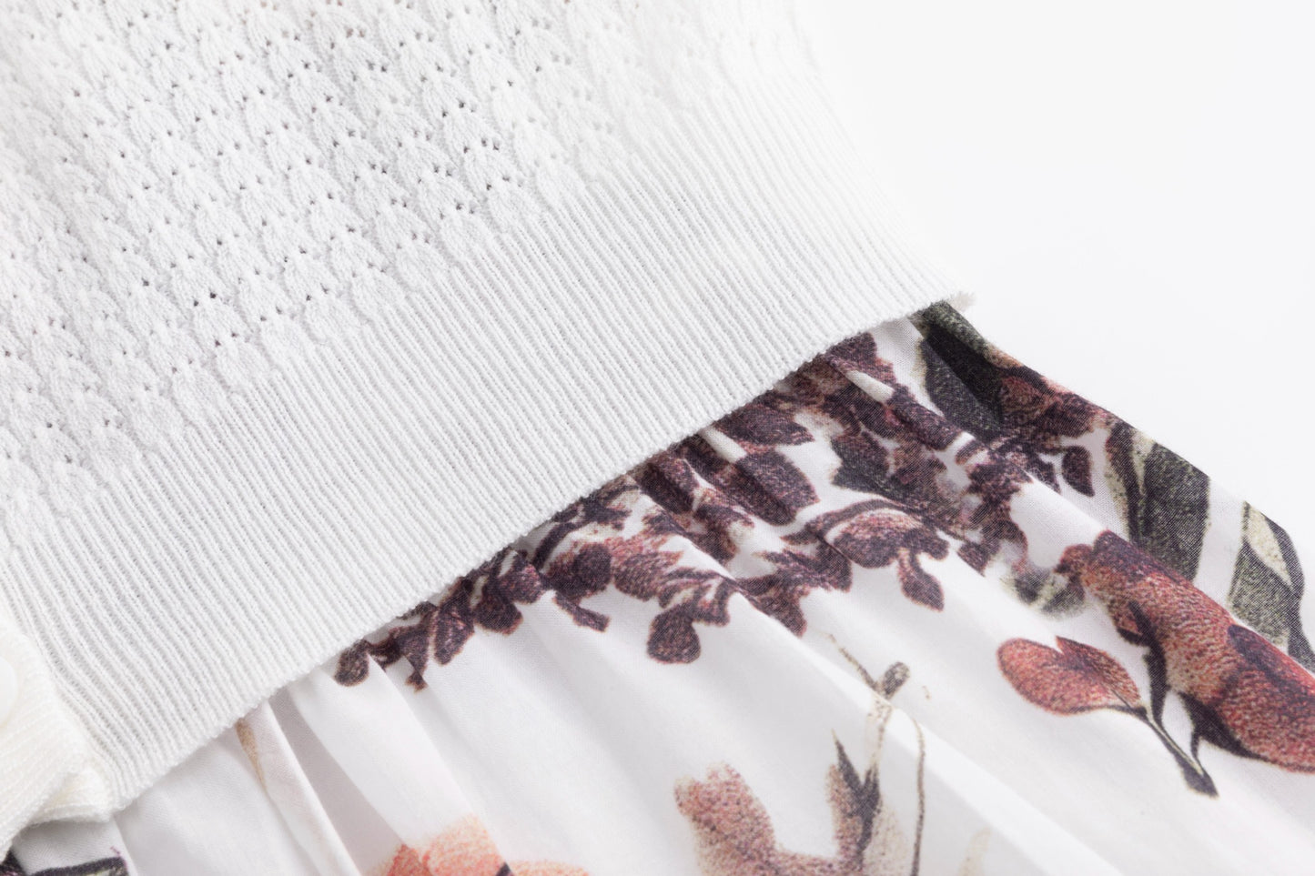 Floral Mauve Overlay Dress