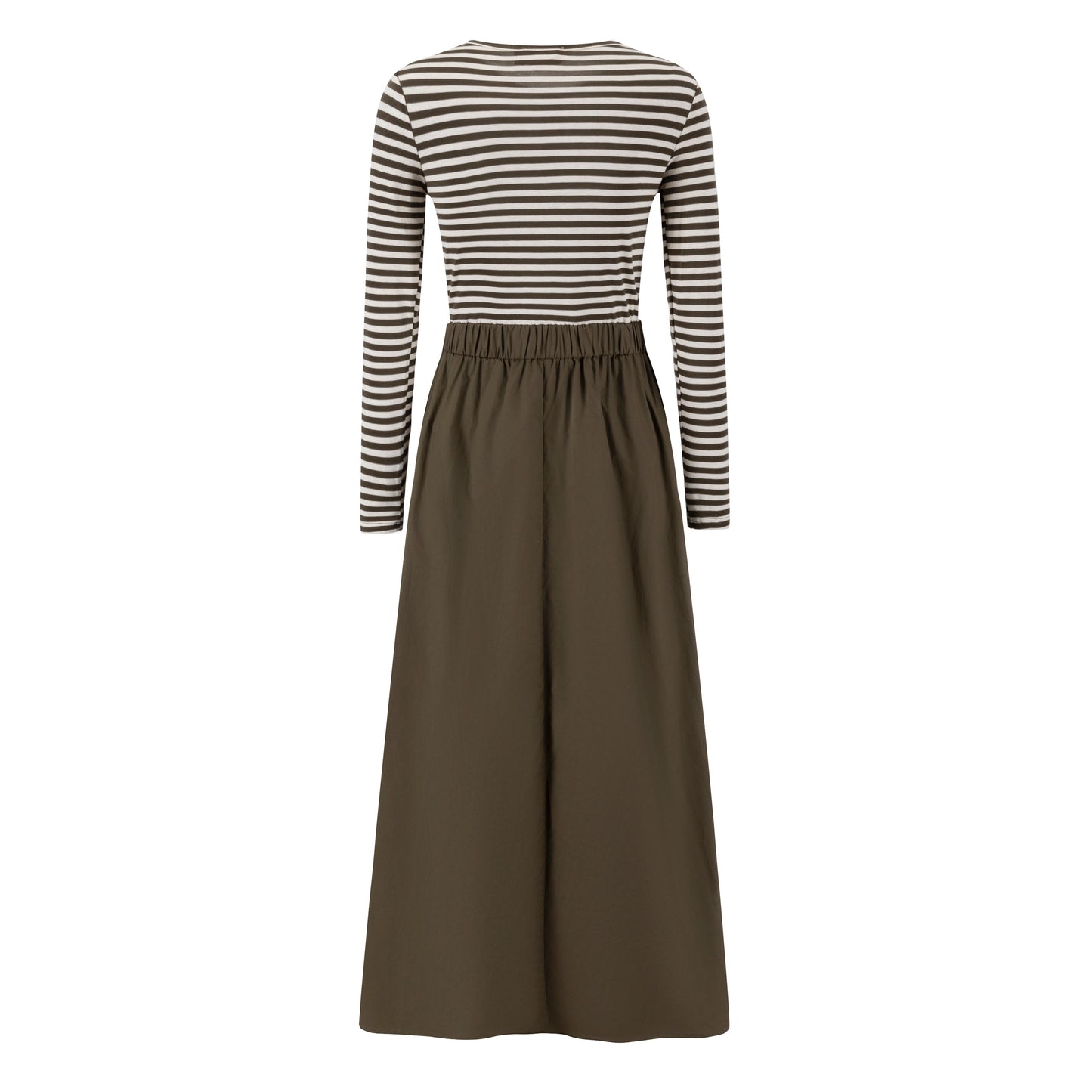 Green Cotton Dress With T-Shirt Top