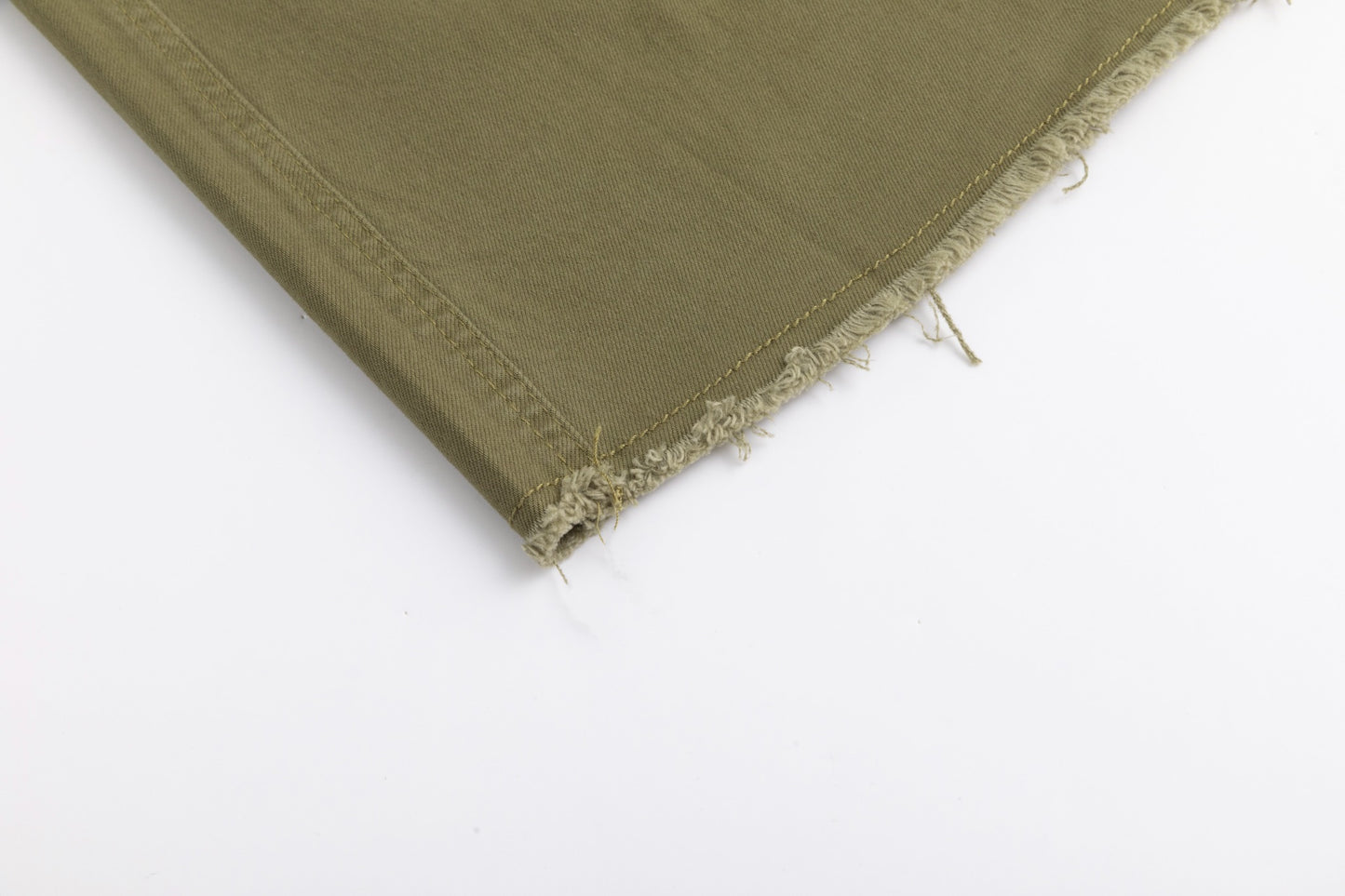 3 Button Denim Skirt - Green Moss