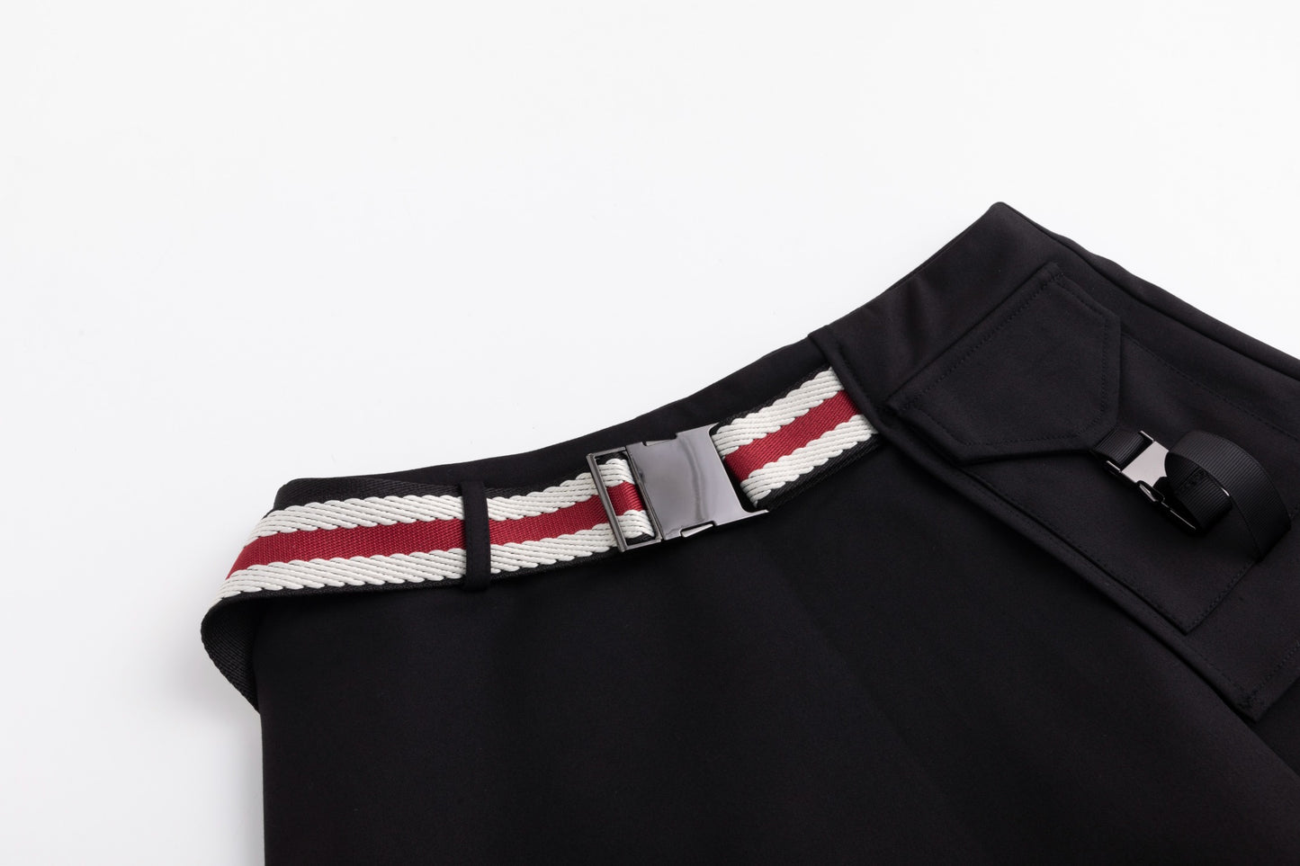 Aline Buckle Skirt-Black