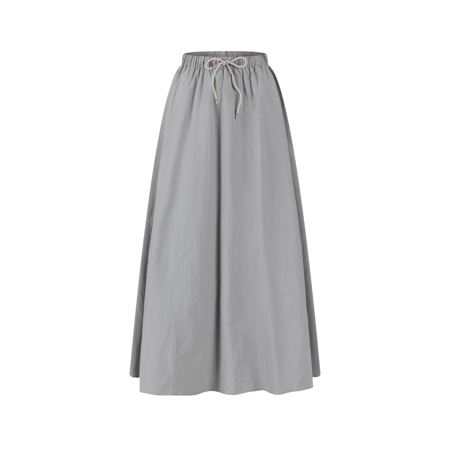 Shoe Lace Drawstring Skirt - Stone