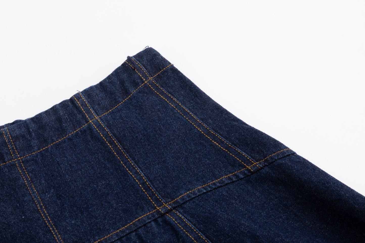 Aline Circle Skirt- Denim - Dark Blue