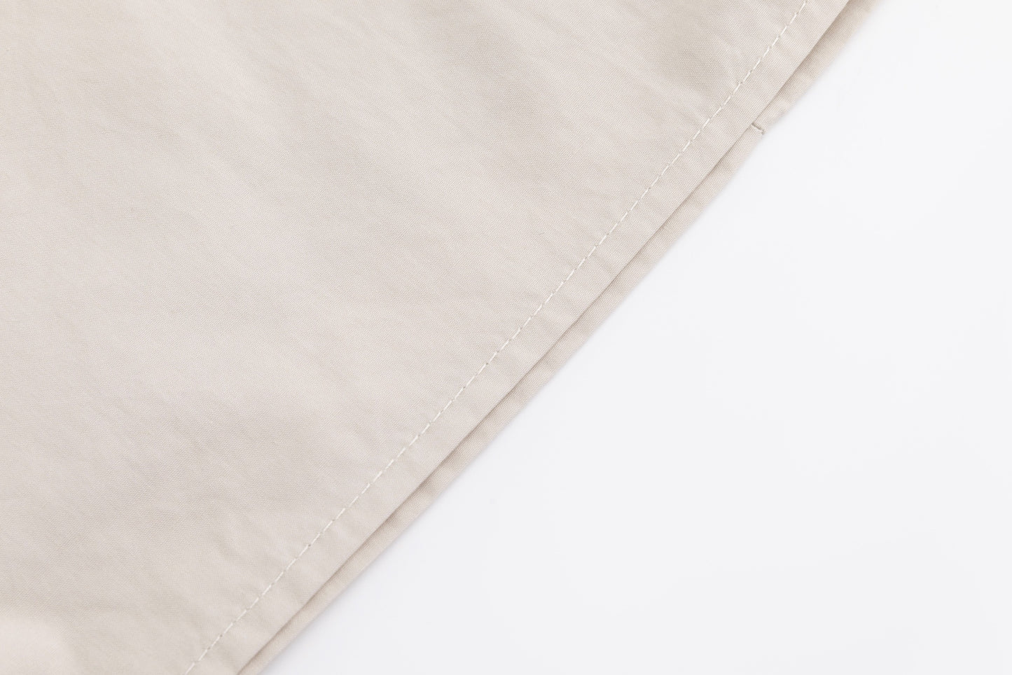 Beige Cotton Skirt With Belt