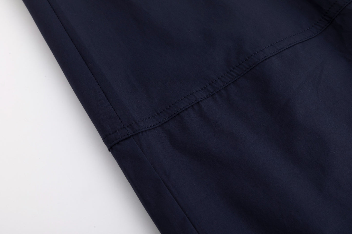 Cotton Skirt With Pockets - Navy