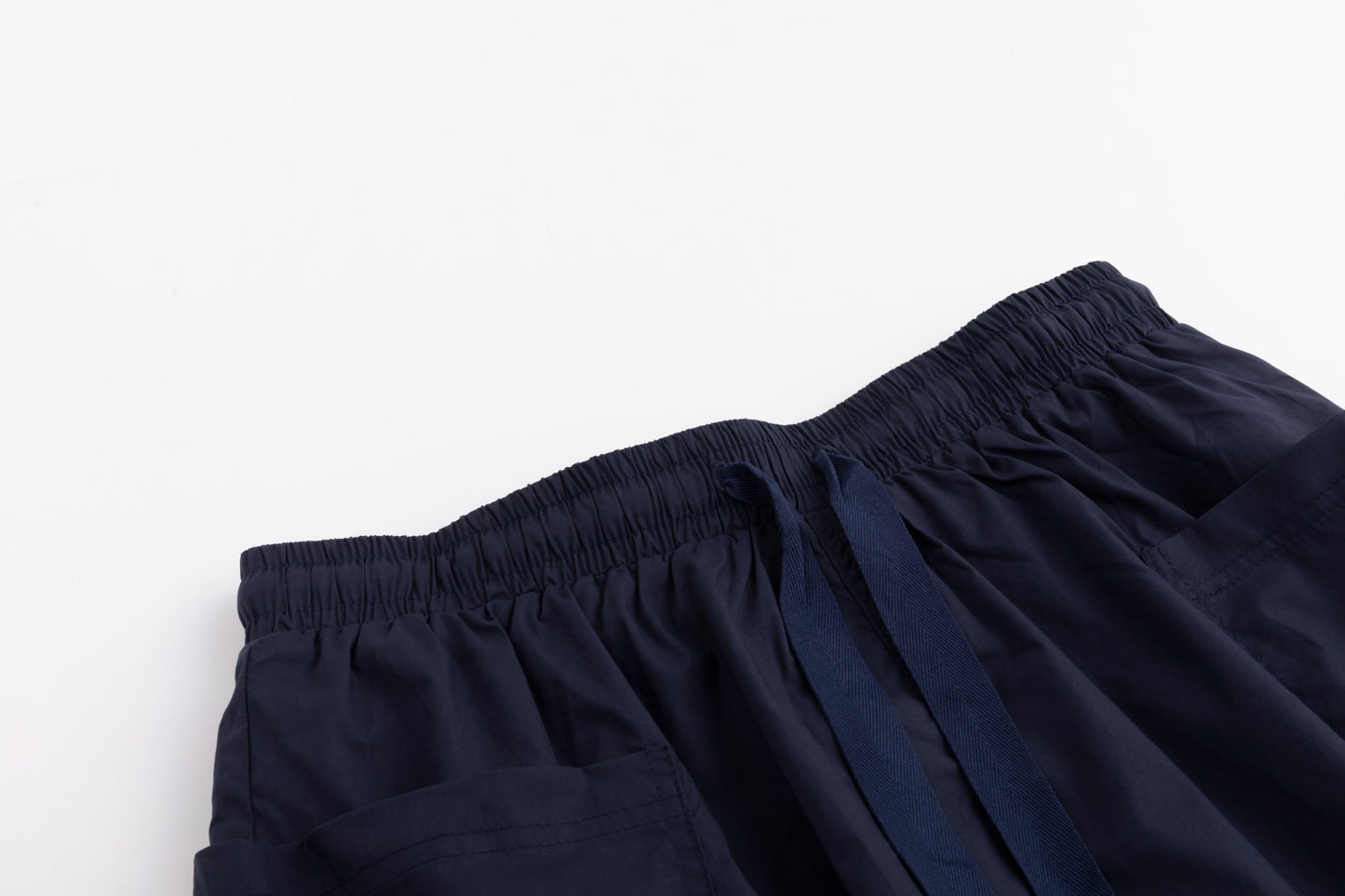 Cotton Skirt With Pockets - Navy