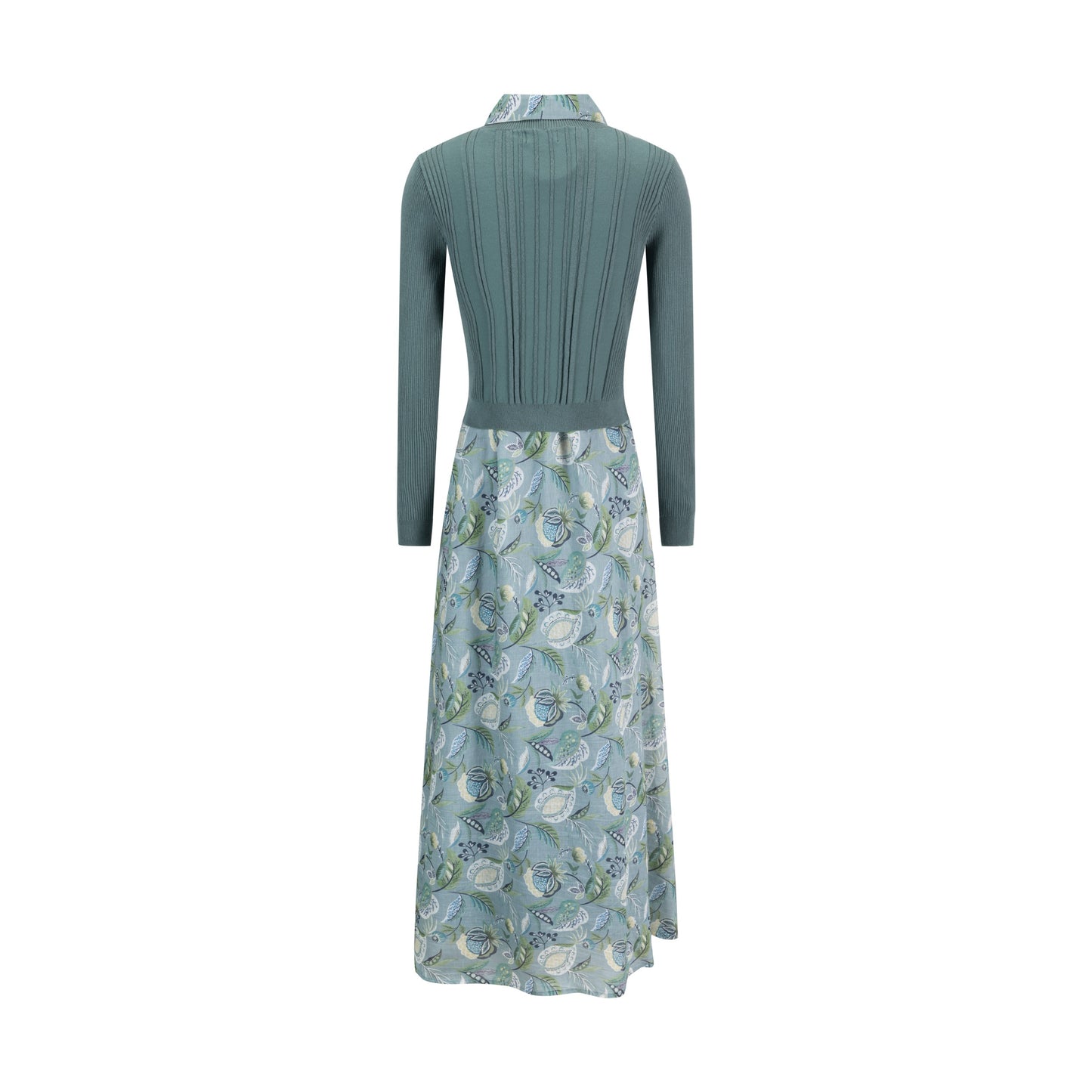 Green Floral Overlay Dress