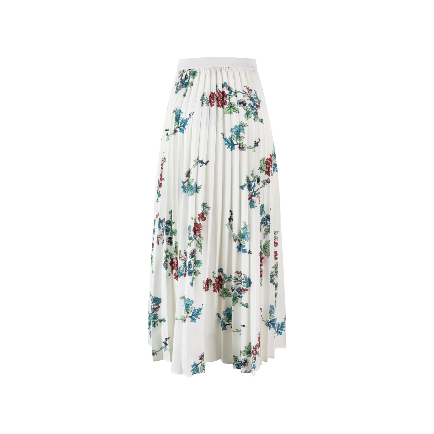 Printed Floral Pleated Skirt