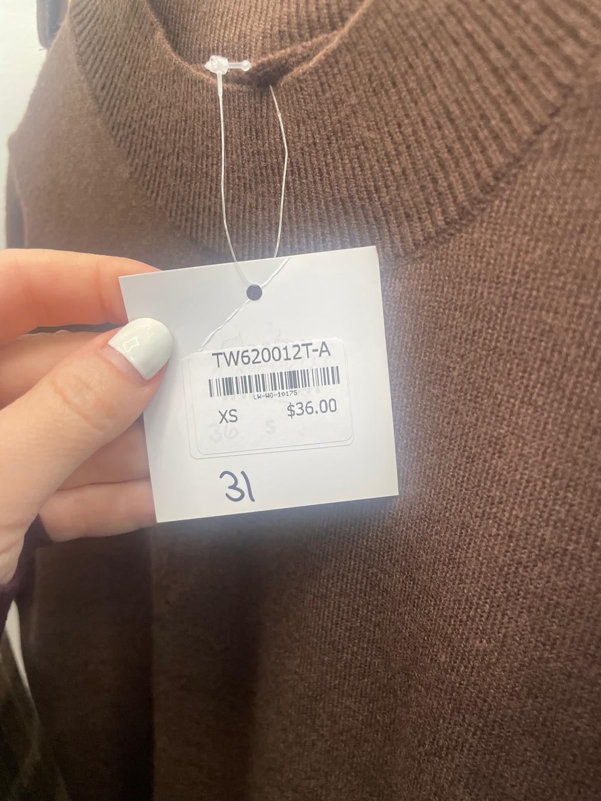 Brown Knit Top