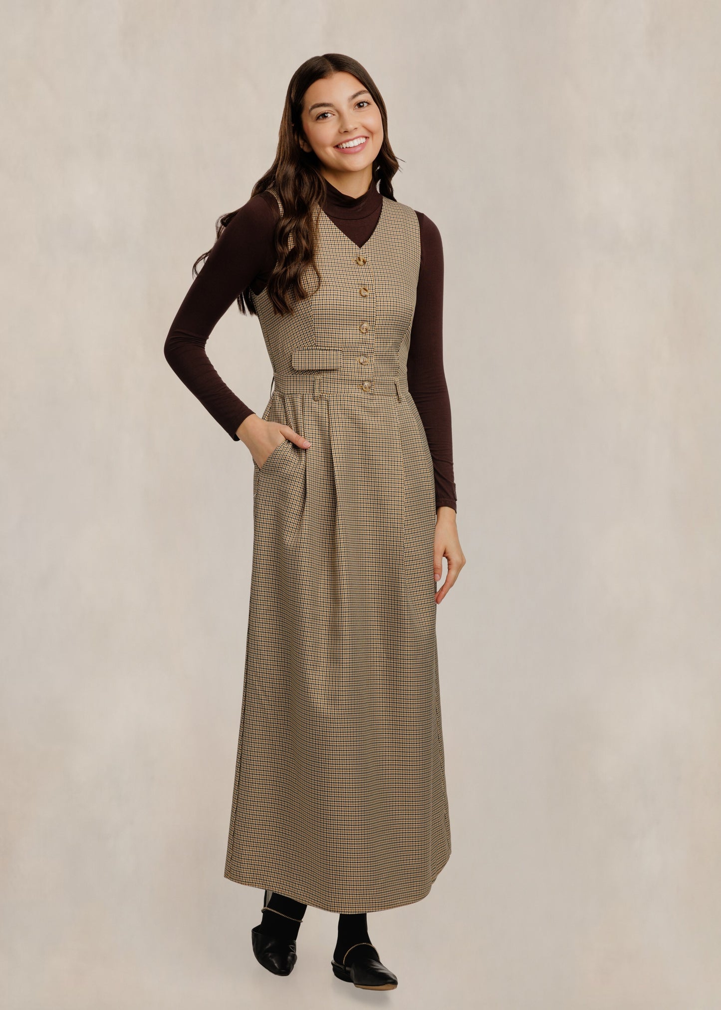 Solid Mock Neck - Mulberry