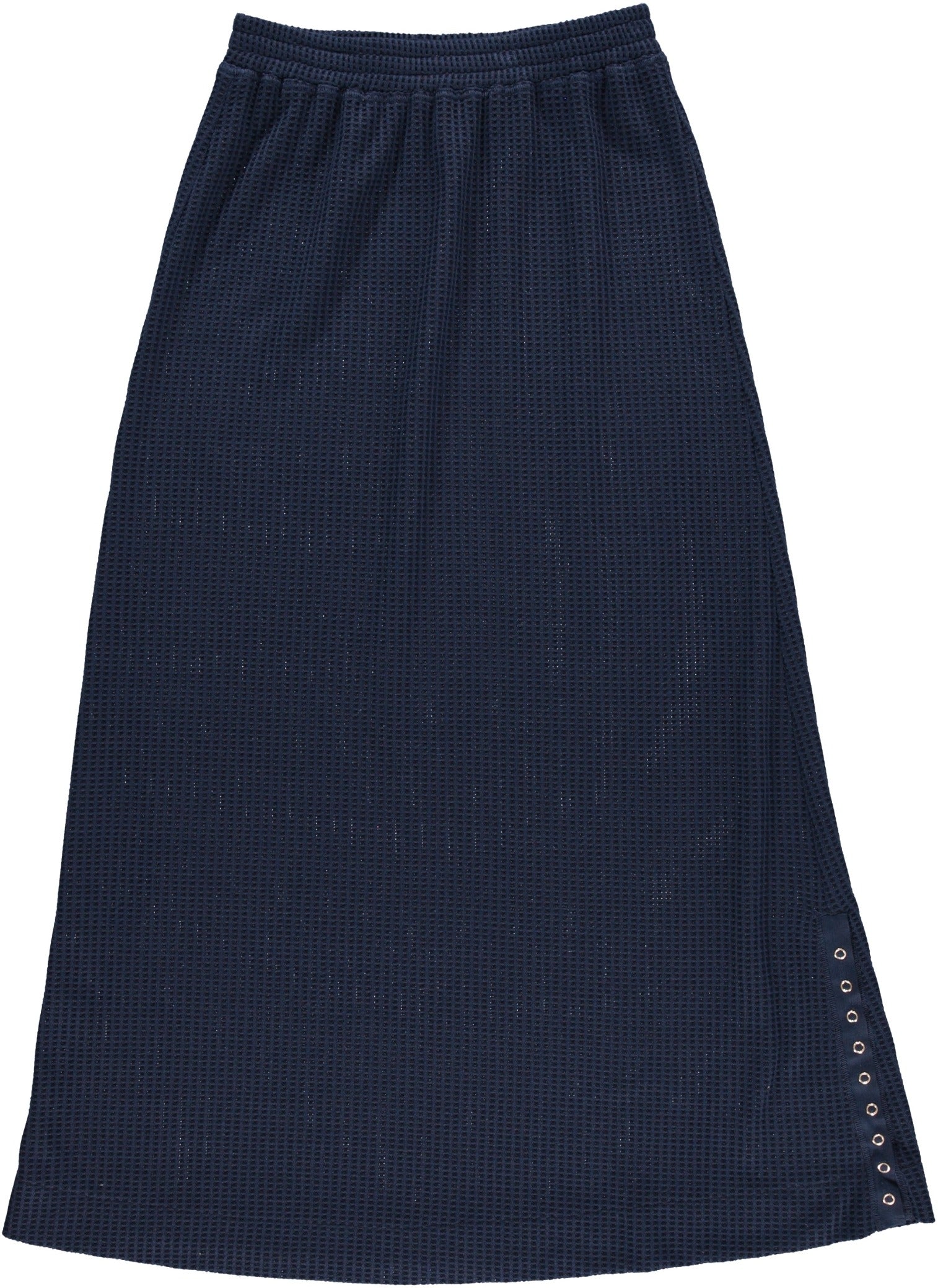 Navy Waffle Knit Skirt