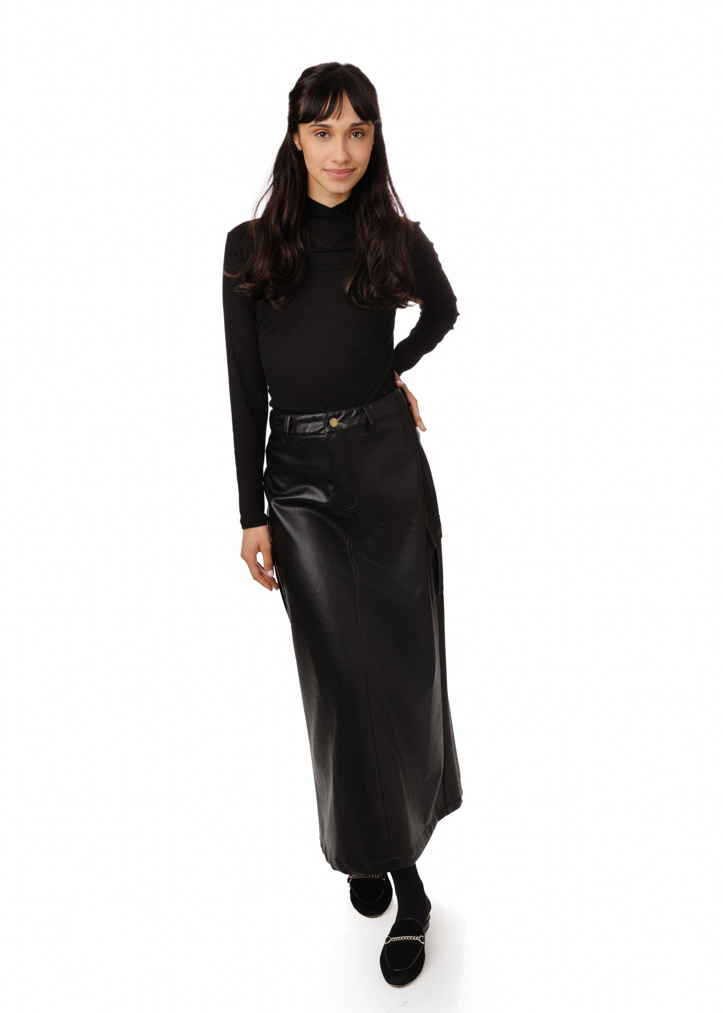 Leather Cargo - Black