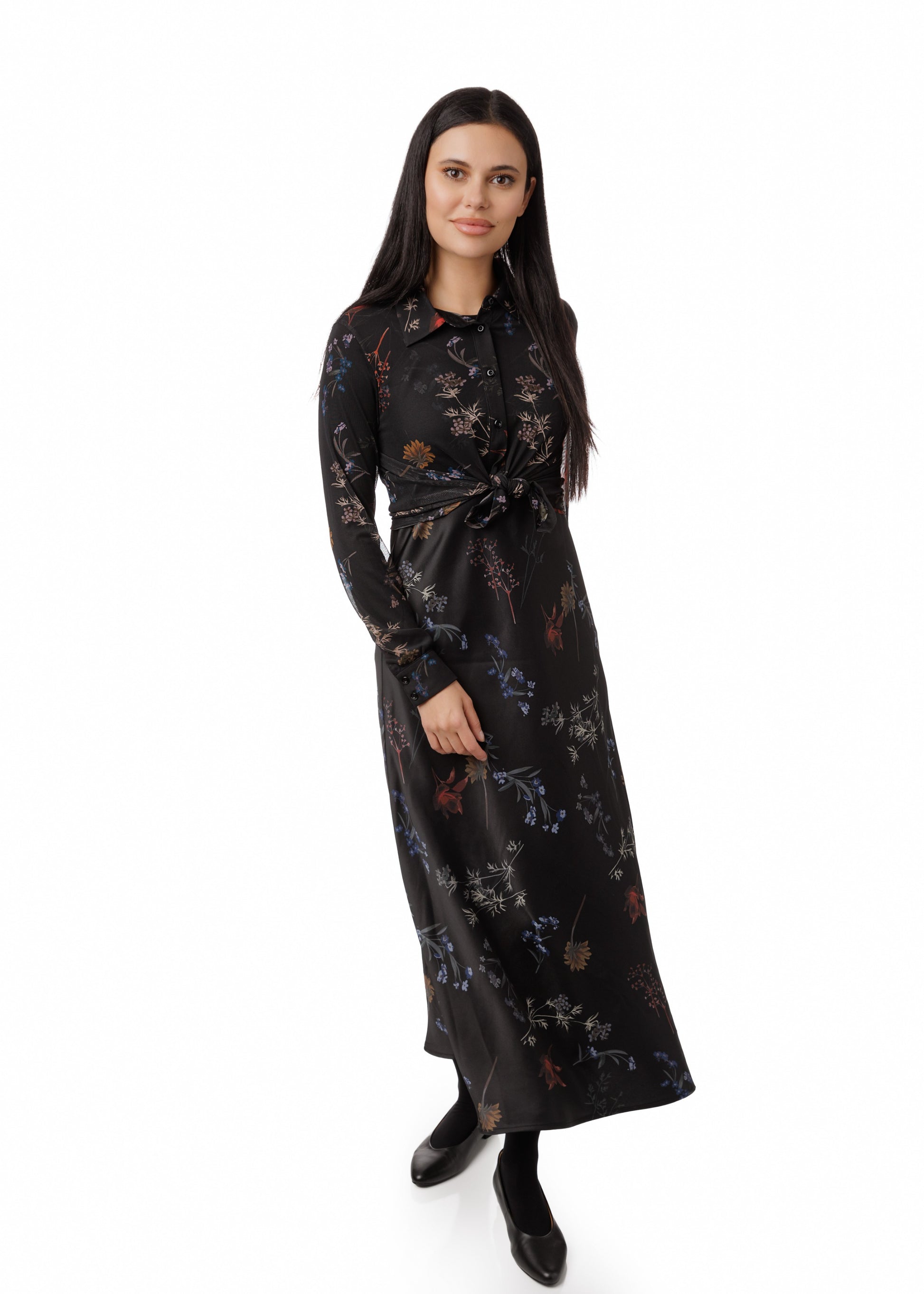 Satin Jumper With Matching Satin Shirt
