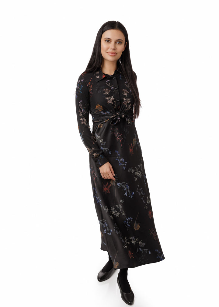 Satin Jumper With Matching Satin Shirt