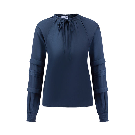 Raglan Sleeves Top - Navy