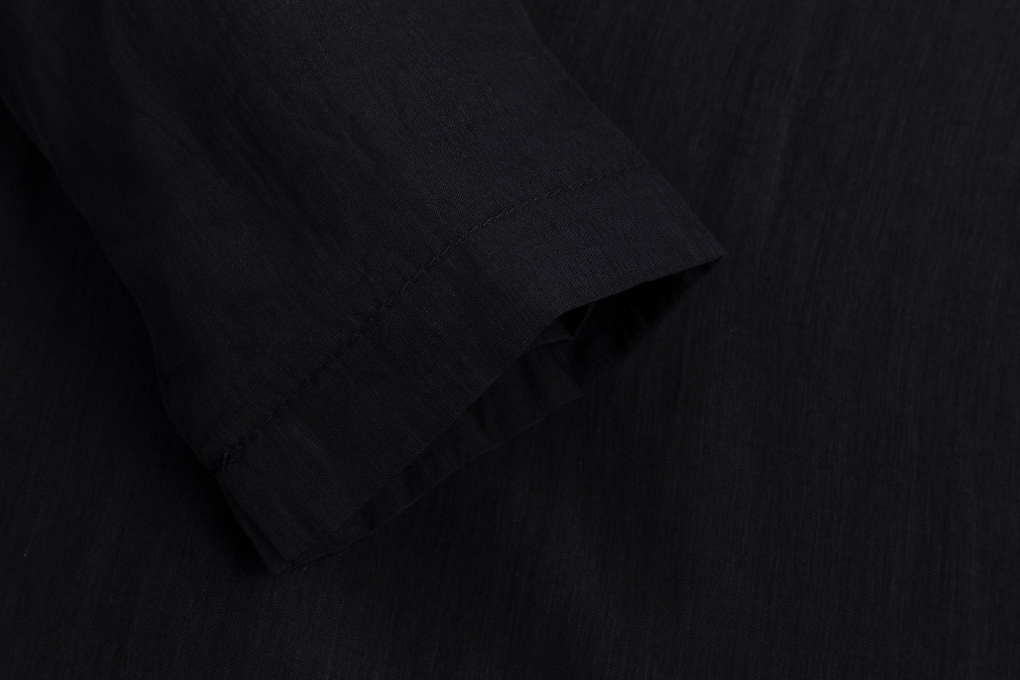 Solid Dress With Lace Top Overlay - Black