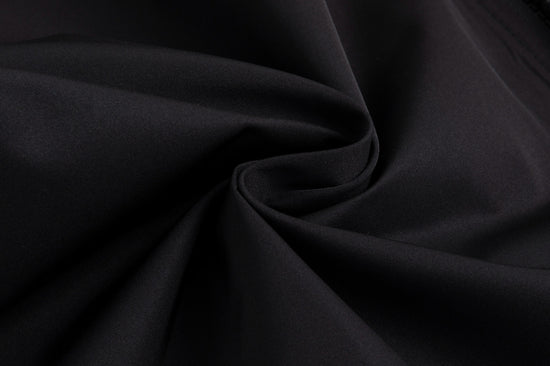 Solid Jumper With Exposed Zipper - Black