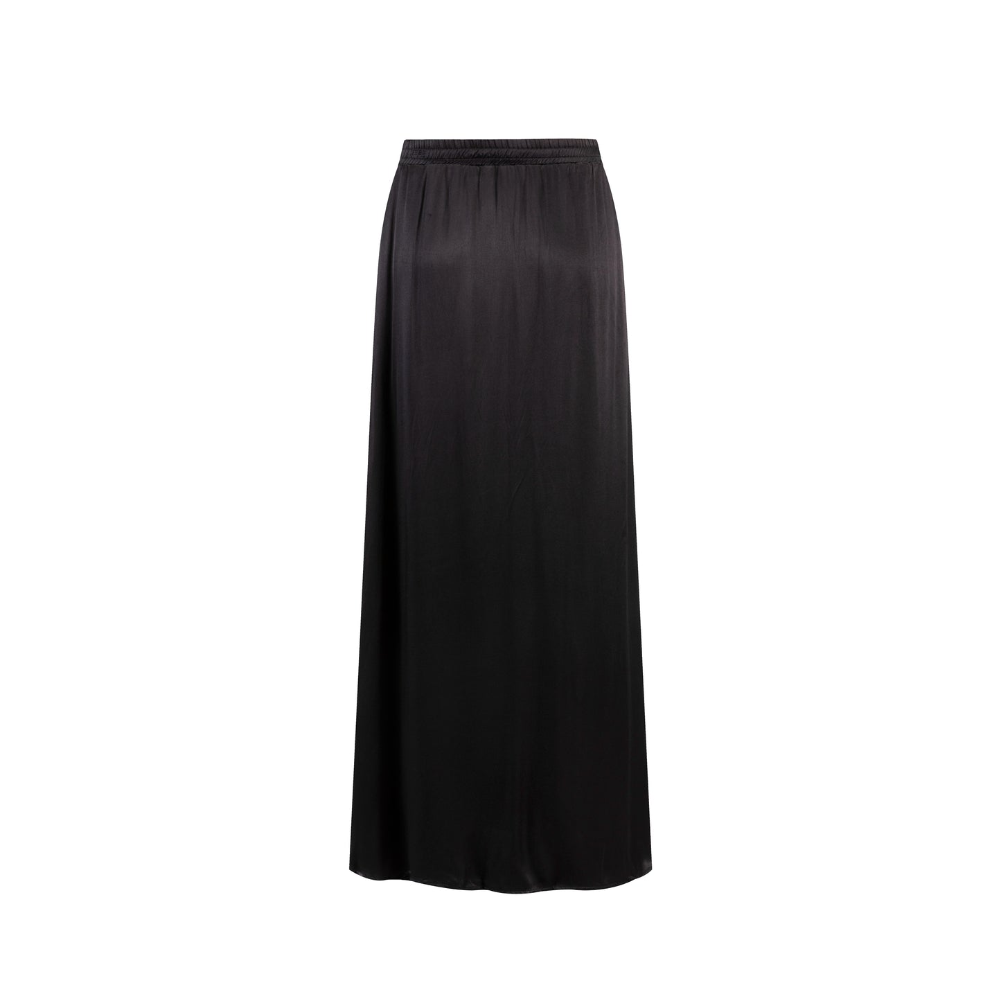 Solid Silk Skirt - Black