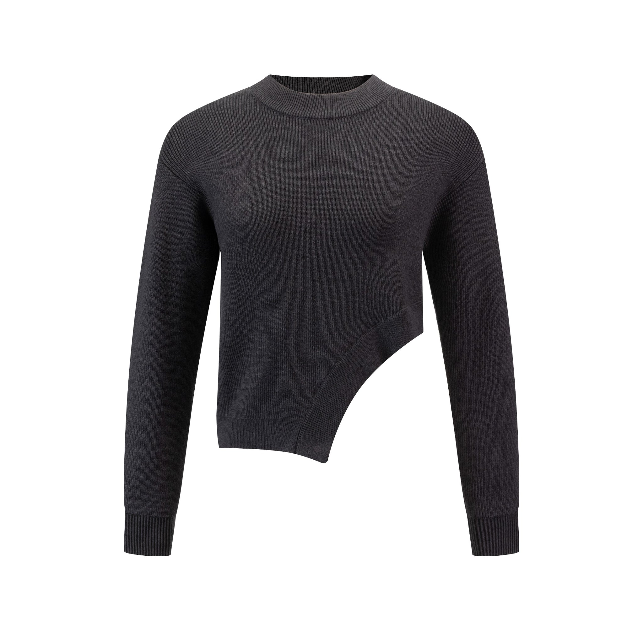 Knit Cut Out Sweater - Grey