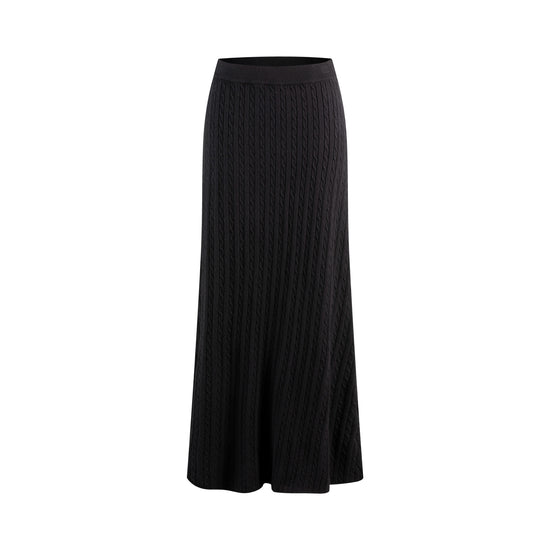 Cable Skirt - Black